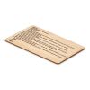 RFID card in bamboo material wood | No Branding | not available | not available | not available