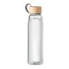 Glass bottle with bamboo lid 500ml transparent | No Branding | not available | not available