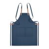Organic cotton apron 340 gr/m² with 2 front pockets blue | No Branding | not available | not available | not available