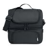 Cooler bag in 600D RPET with adjustable shoulder strap black | No Branding | not available | not available | not available