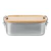 Stainless steel lunch box with bamboo lid wood | No Branding | not available | not available | not available