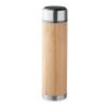 Double wall flask 480 ml with touch thermometer wood | No Branding | not available | not available | not available