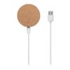 Round shaped wireless charging pad 10W beige | No Branding | not available | not available