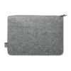 RPET felt zipped laptop bag grey | No Branding | not available | not available | not available