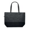RPET felt shopping bag with coloured base grey | No Branding | not available | not available | not available