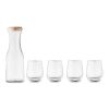 Set of recycled glass drink transparent | No Branding | not available | not available