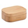TWS earbuds in bamboo case wood | No Branding | not available | not available | not available
