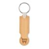 Bamboo euro token key ring wood | No Branding | not available | not available