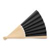 Manual hand fan in bamboo black | No Branding | not available | not available