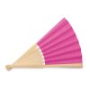 Manual hand fan in bamboo fuchsia | No Branding | not available | not available