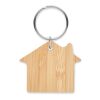 House shaped bamboo key ring wood | No Branding | not available | not available | not available