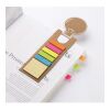 Bookmark with sticky memo pad beige | No Branding | not available | not available | not available