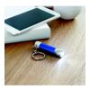 Aluminium torch with key ring blue | No Branding | not available | not available