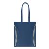 220gr/m² drawstring canvas 2 function bag blue | No Branding | not available | not available | not available