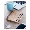 Bamboo notebook with pen lined wood | No Branding | not available | not available