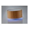 Round 3W bamboo wireless speaker white | No Branding | not available | not available | not available