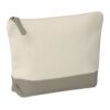 Bicolour cotton cosmetic bag grey | No Branding | not available | not available | not available