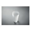 Reusable event cup 500ml transparent/white | No Branding | not available | not available