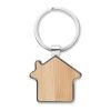 House key ring metal bamboo wood | No Branding | not available | not available | not available