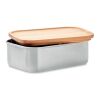 Stainless steel lunchbox 600ml wood