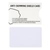 Anti-skimming RFID shield card white | No Branding | not available | not available