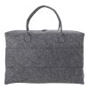 RPET felt duffle bag Savannah dark grey | No Branding | not available | not available