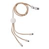 Stainless steel charging cable Gemma brown | No Branding | not available | not available