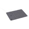 RPET wireless fast charger mousemat Selene grey | No Branding | not available | not available