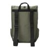 RPET Polyester (300D) flap backpack Lyric black | No Branding | not available | not available