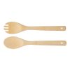 Bamboo salad cutlery Elara brown | No Branding | not available | not available