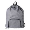 300D Two Tone foldable drawstring backpack Camilla grey | No Branding | not available | not available
