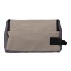 Polyester (600D) toiletry bag Niklas taupe | No Branding | not available | not available