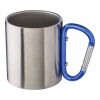 Stainless steel double walled mug Nella silver | No Branding | not available | not available