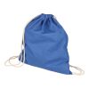 Oeko-Tex cotton (140 gsm) drawstring backpack Bridget blue | No Branding | not available | not available