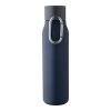Recycled stainless steel drinking bottle (600 ml) Cassian black | No Branding | not available | not available