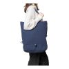 Recycled polycotton (330 gsm) tote backpack Osric blue | No Branding | not available | not available