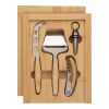 Bamboo Cheese and wine set Patrick brown | No Branding | not available | not available