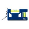 Recycled ABS spirit level keychain Indira cobalt blue | No Branding | not available | not available