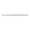 Aluminium 30 cm triangle-shaped ruler Tavi silver | No Branding