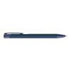 Recycled aluminium rubberized ballpen Anisa blue | No Branding