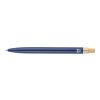 Recycled aluminium lacquered push ballpen Maren blue | No Branding