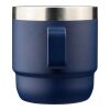 Recycled stainless steel double-walled cup (180 ml) Lilia blue | No Branding