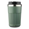 Recycled stainless steel travel mug (400 ml) Chiara grey | No Branding
