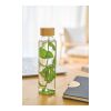 Glass drinking bottle (500 ml) Levi cobalt blue
