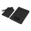 Recycled PU passport holder and luggage label Zani black | No Branding | not available | not available