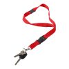 Polyester (300D) lanyard and key holder Bobbi cobalt blue