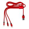 Nylon charging cable Felix red