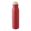 Stainless steel double walled bottle Christian burgundy
