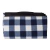 RPET foldable polar fleece blanket Vesper light green
