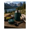 Stainless steel double walled lunch pot Niko black